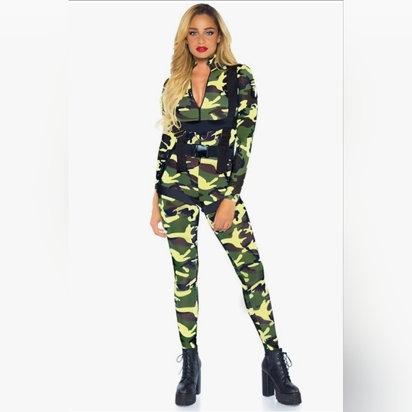Cosplay / Halloween Pretty Paratrooper Jumpsuit - Women's size Small - Picture 1 of 6